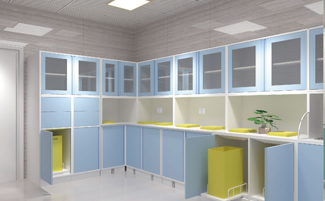 搖擺門式處置柜